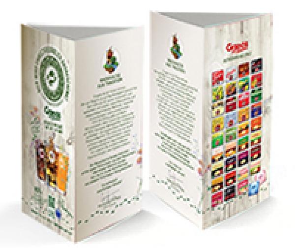 Tischaufsteller Grapos Prisma 210x90x9 mm